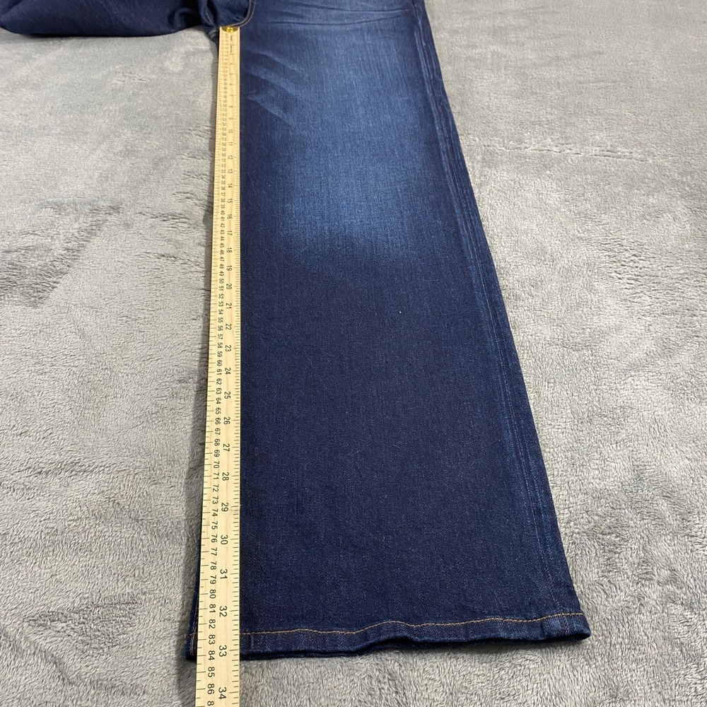Evereve The Ever Trouser Jeans Womens 29 Blue Dark Wash High Rise Wide Leg EUC - Picture 5 of 15